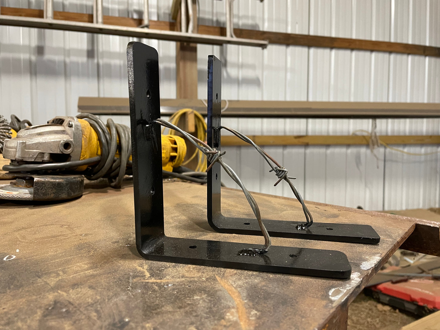 Barb Wire Shelving Bracket